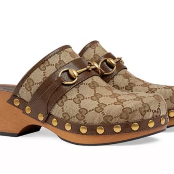 Gucci Gg Authentic Supreme Canvas  Horsebit clogs Style 699187 - Picture 3 of 5